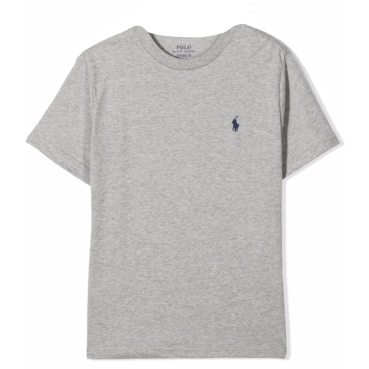 RALPH LAUREN T-shirt manica corta grigia bambino