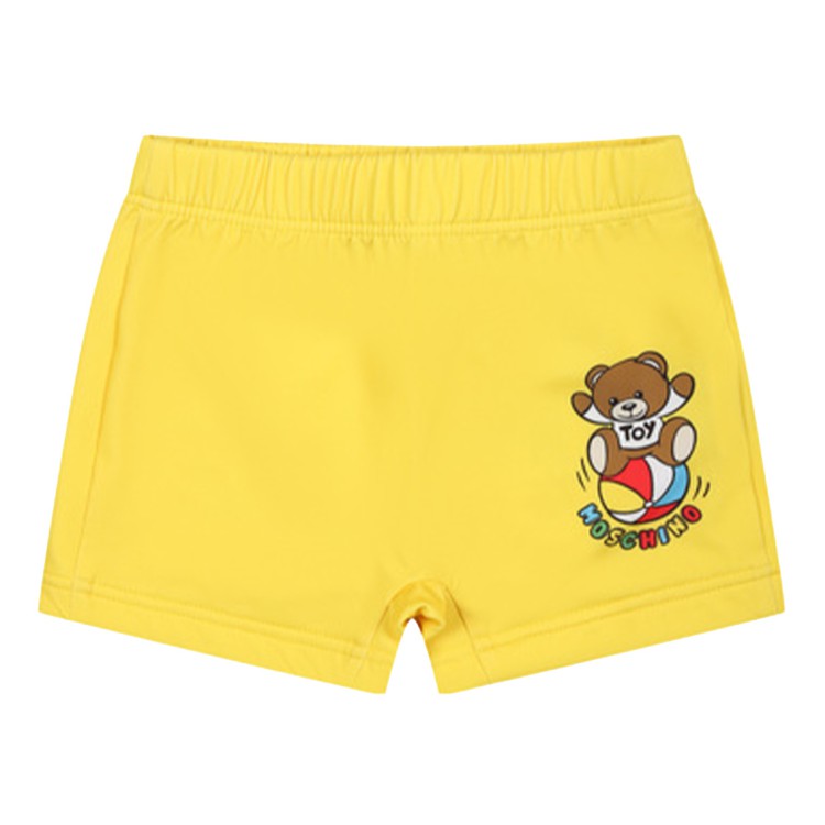 MOSCHINO Costume da bagno Teddy Bear giallo neonato