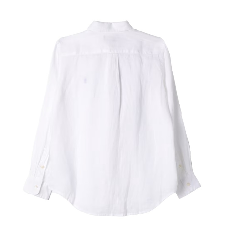 RALPH LAUREN Camicia Oxford in cotone Slim-Fit bianca bambino