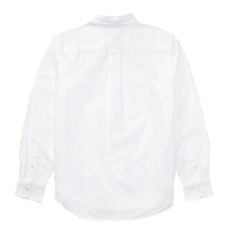 RALPH LAUREN Camicia button-down Oxford bianca neonato