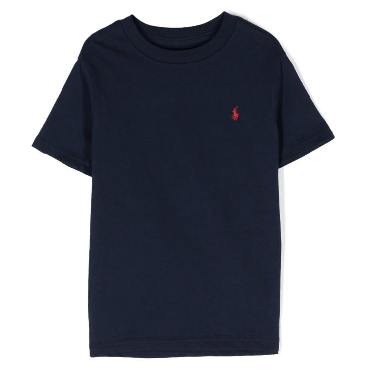 RALPH LAUREN T-shirt manica corta blu bambino