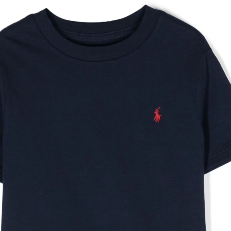 RALPH LAUREN T-shirt manica corta blu bambino