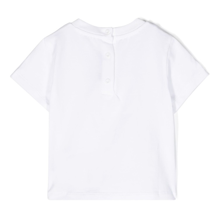 BALMAIN T-shirt con applicazione logo bianco neonato