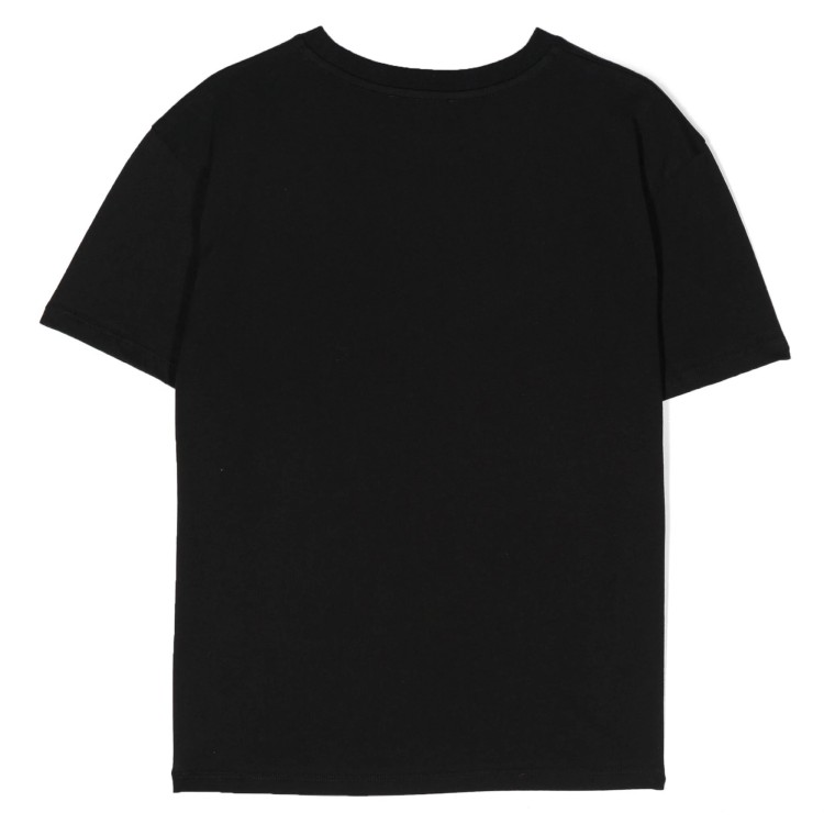 BALMAIN T-shirt con logo goffrato nero bambino