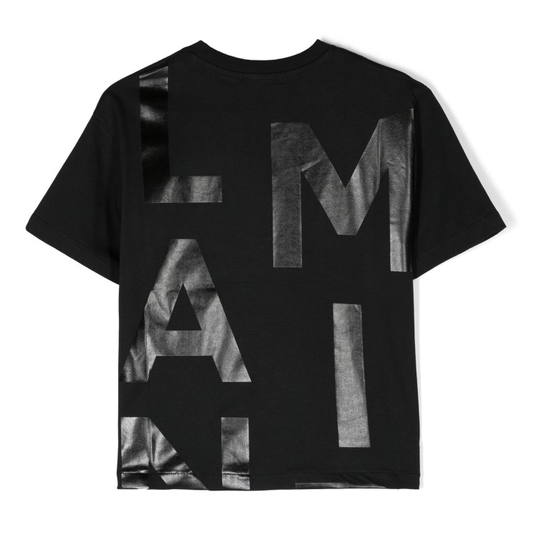 BALMAIN T-shirt con stampa nera bambino