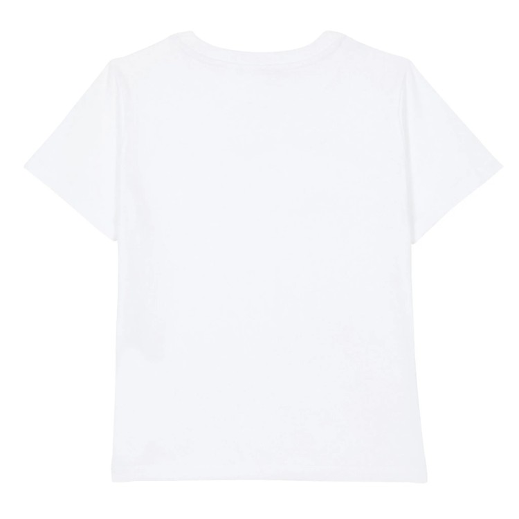 BALMAIN T-shirt  bianca con applicazione oro bambino