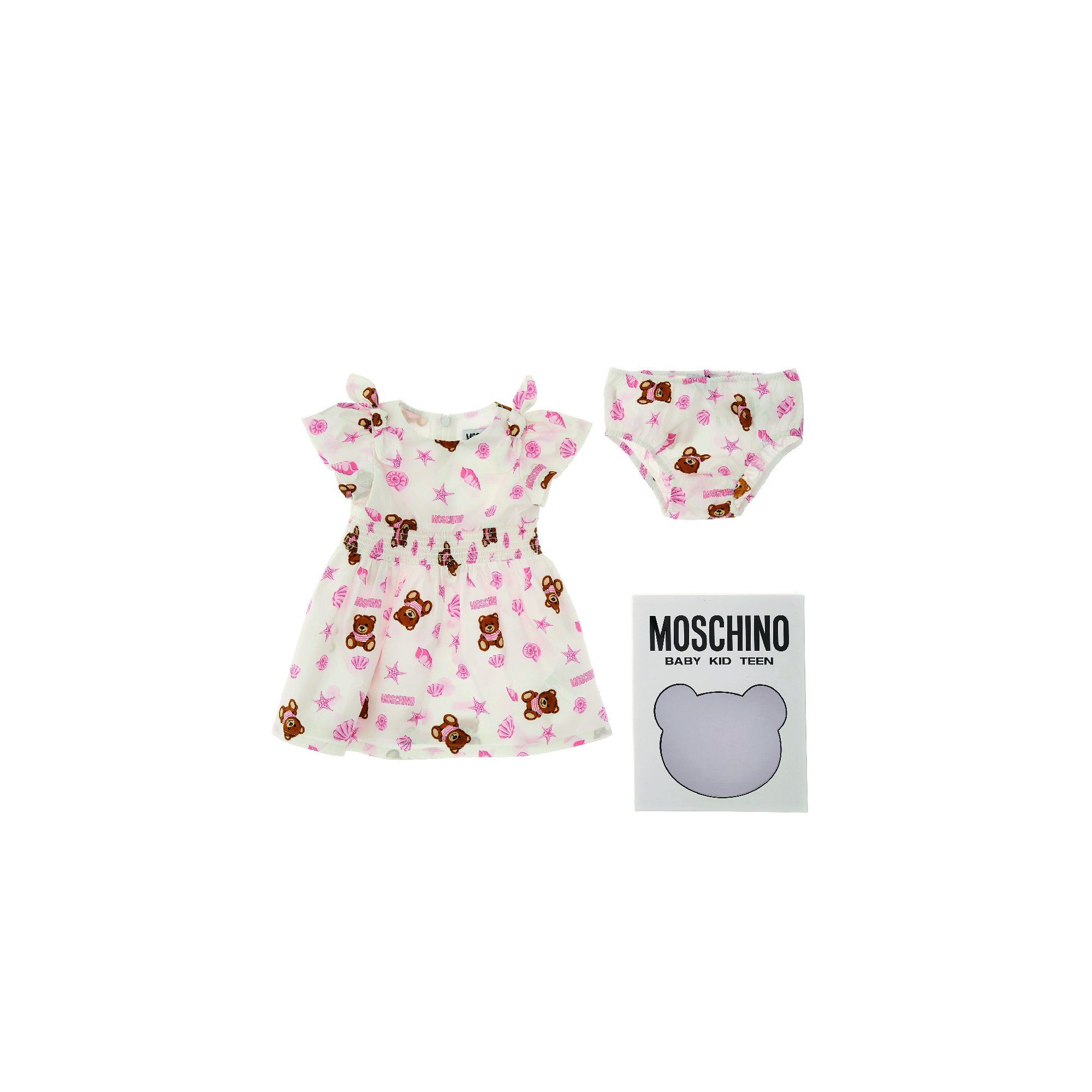 MOSCHINO Abito bianco neonata
