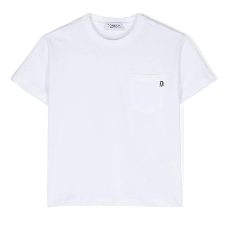 DONDUP T-shirt manica corta bianca per bambino