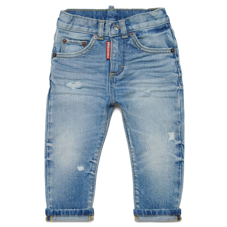 DSQUARED Jeans lavaggio chiaro per neonato