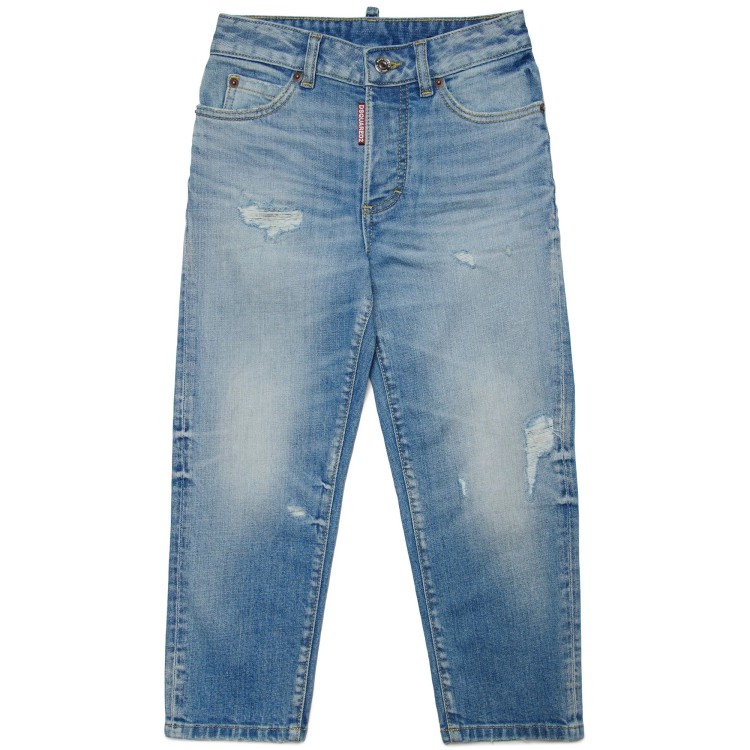 DSQUARED Jeans cotone chiaro bambino