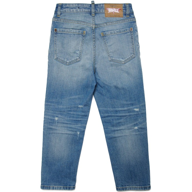 DSQUARED Jeans cotone chiaro bambino