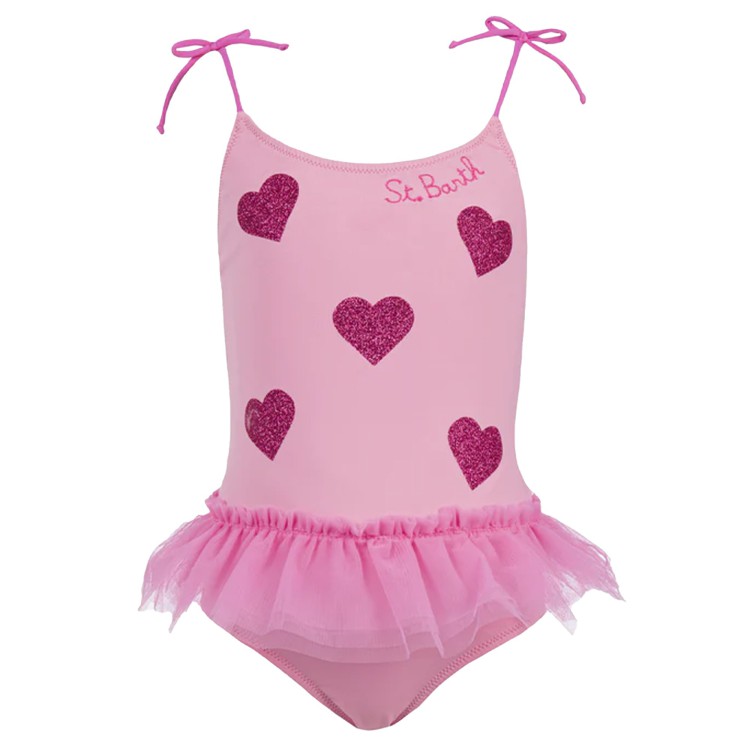 SAINT BARTH Costume intero ballerina rosa bambina