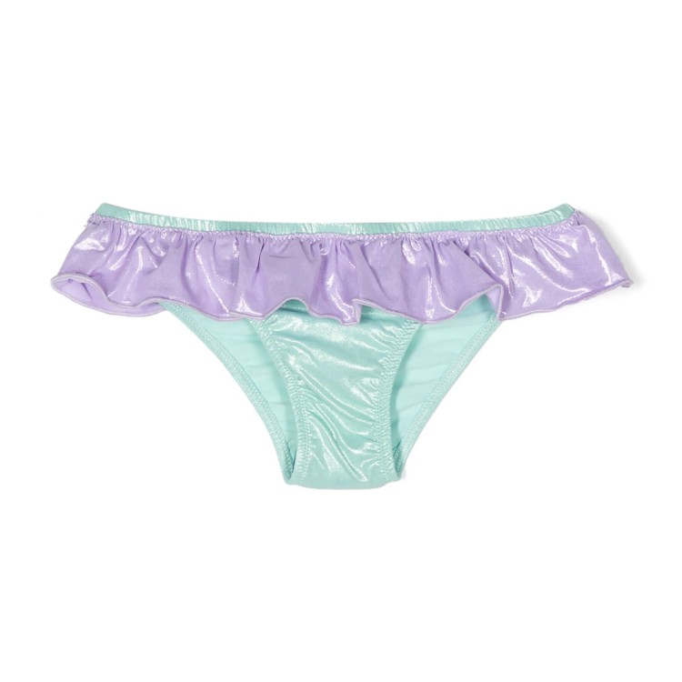 SAINT BARTH Costume  verde menta viola bambina