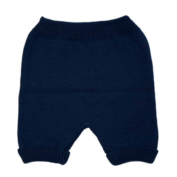 LITTLE BEAR Pantalone in filo di cotone blu neonato