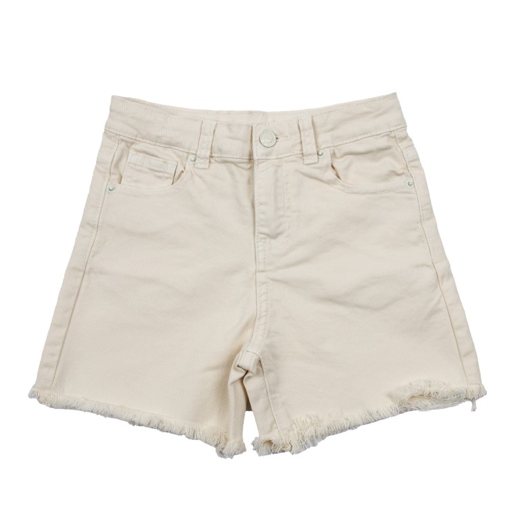 VICOLO Short in cotone  elasticizzato beige per bambina