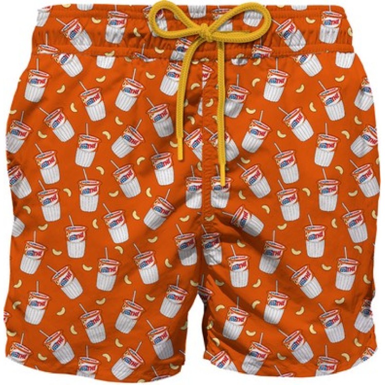 SAINT BARTH Costume da bagno arancione da bambino stampa Estathé