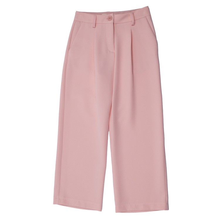 VICOLO Pantaloni con pence color rosa per bambina