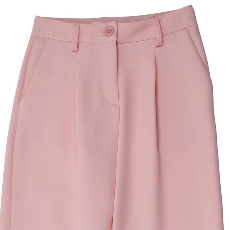 VICOLO Pantaloni con pence color rosa per bambina