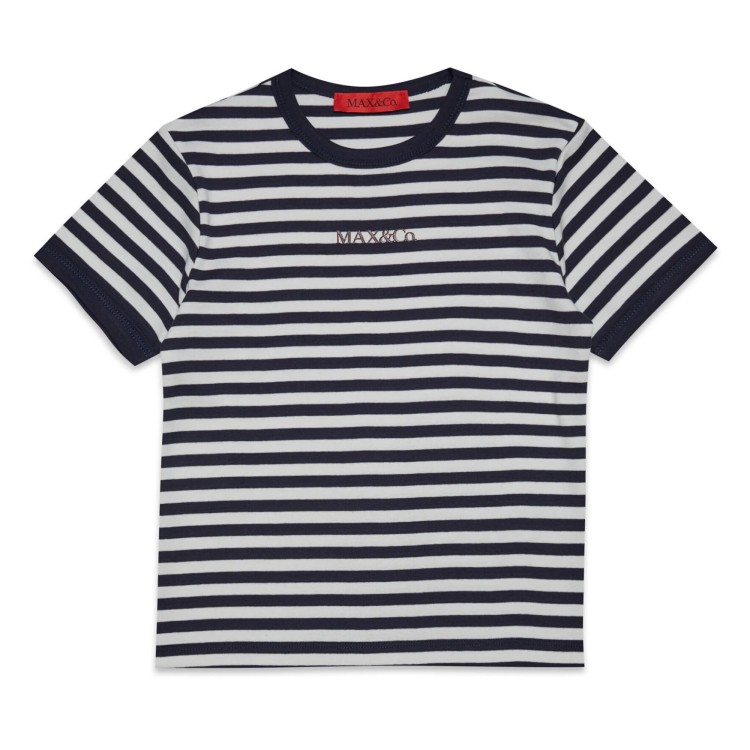 MAX&CO T-shirt con righe bianco blu