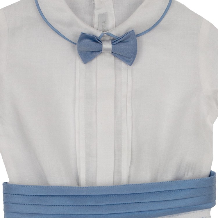 BABY A Completo elegante bianco cielo per neonato