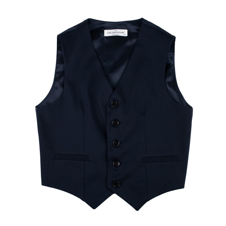 COLORI CHIARI Gilet classico blu bambino