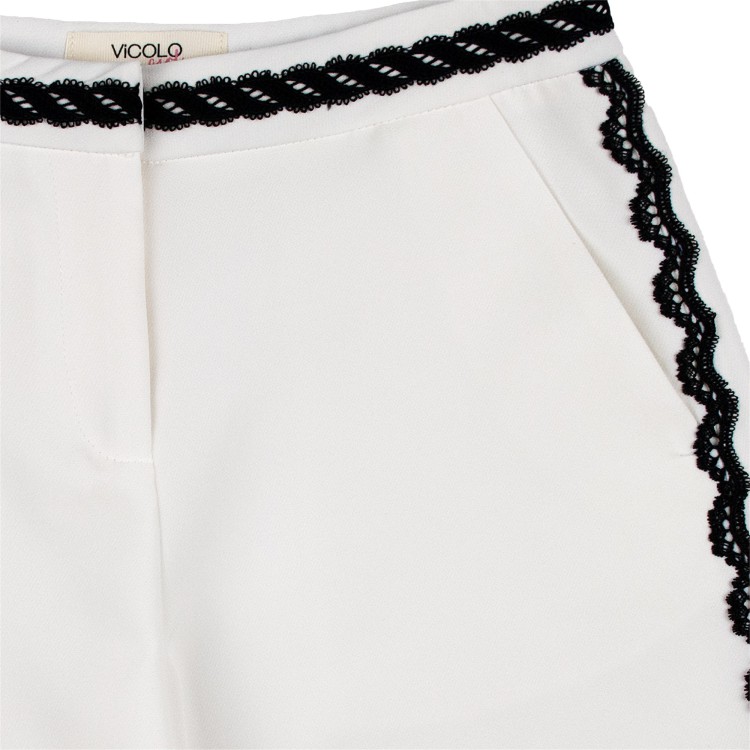 VICOLO Short Panna nero per bambina