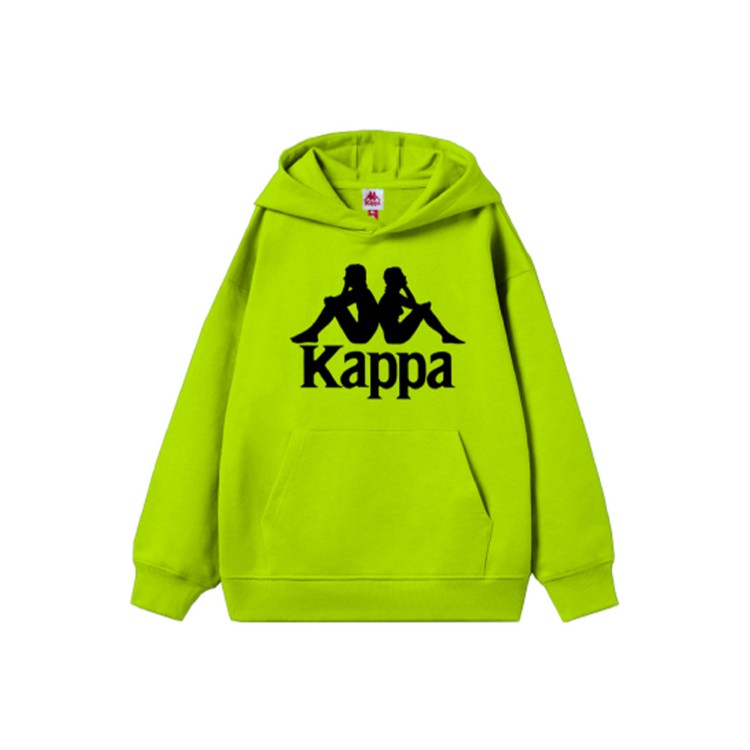 KAPPA Felpa  hoody  verde lime bambino