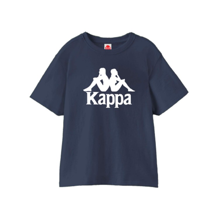 KAPPA T-shirt girocollo con maniche corte blu per bambino