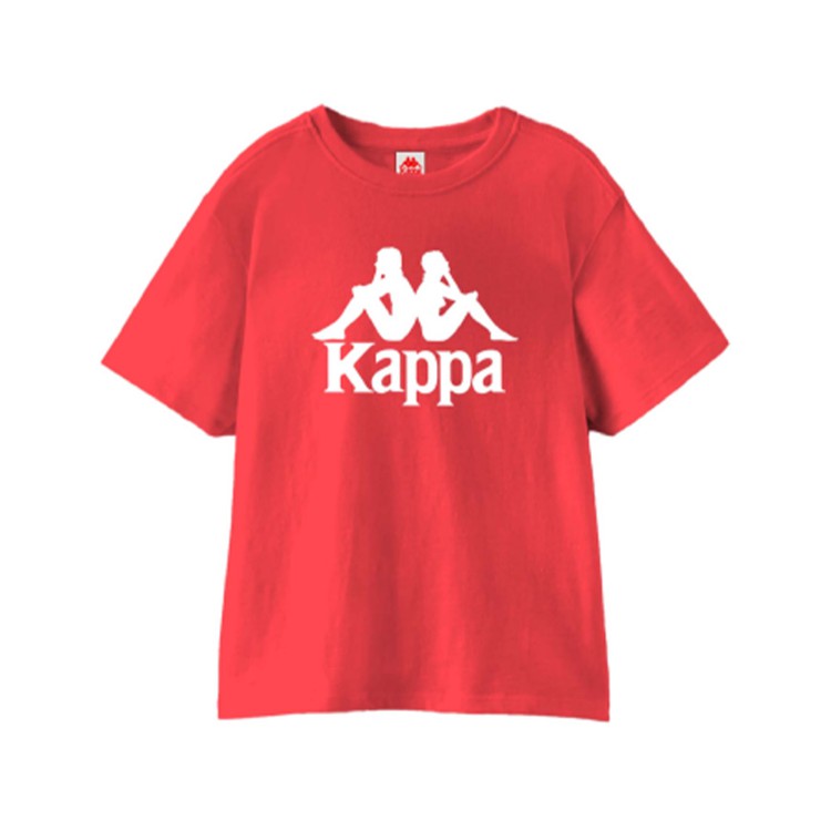 KAPPA T-shirt girocollo con maniche corte rossa per bambino