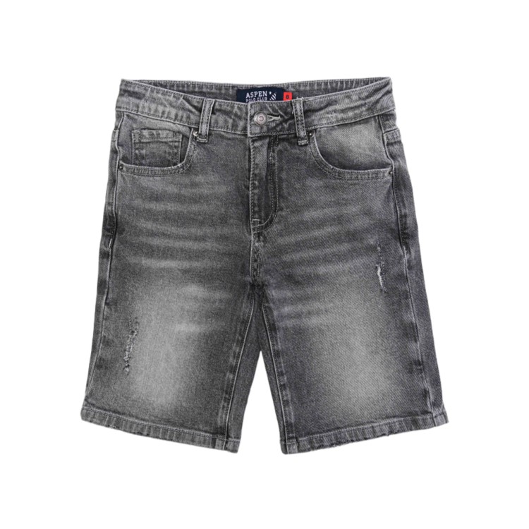 ASPEN POLO CLUB Short in denim 5 tasche nero per bambino