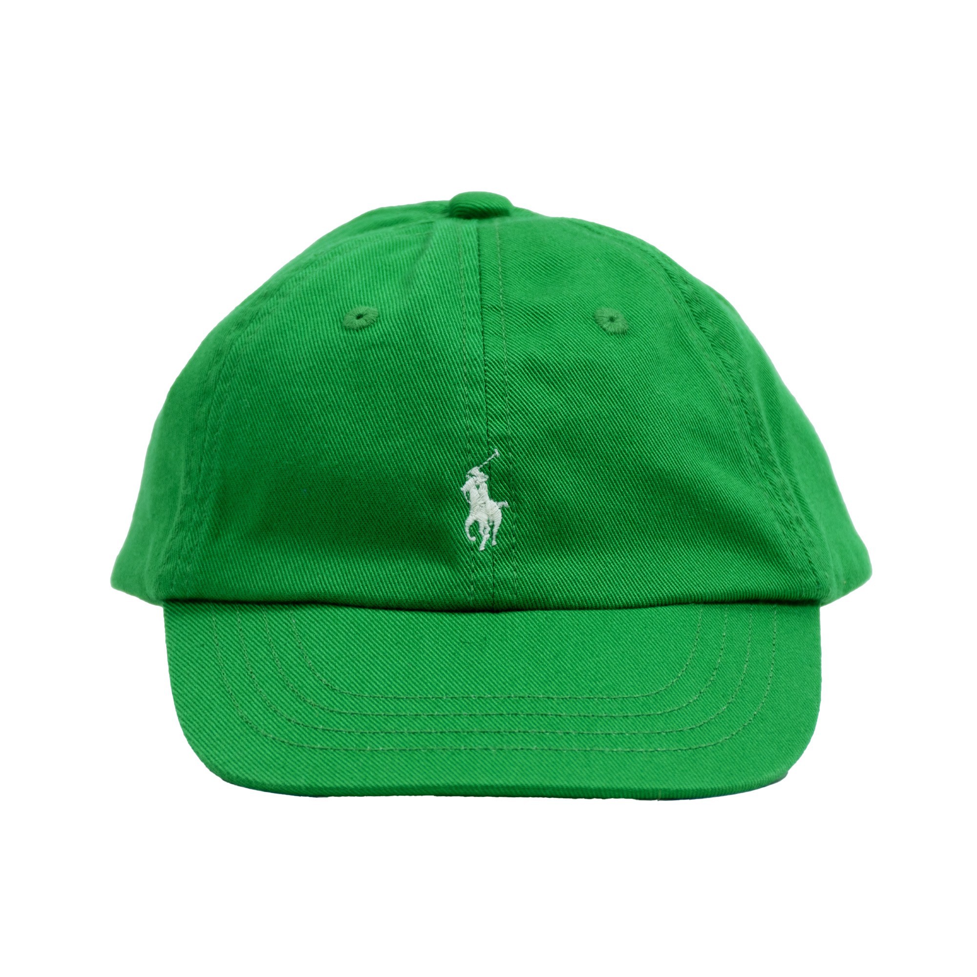 RALPH LAUREN Cappello con visiera verde neonato