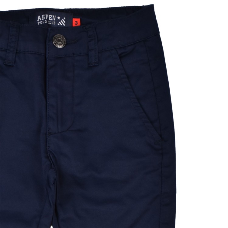 ASPEN POLO CLUB Pantalone in cotone blu per bambino