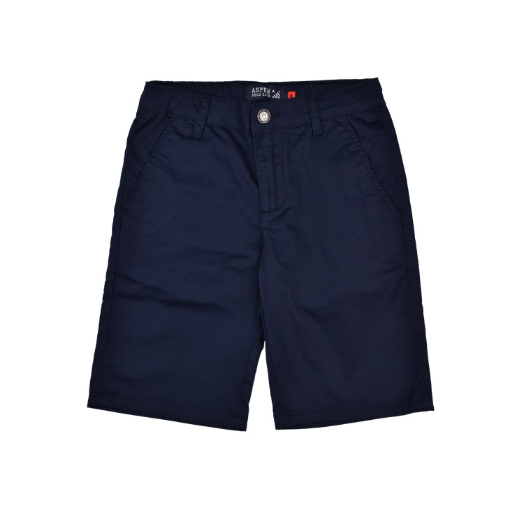 ASPEN POLO CLUB Short in cotone blu per bambino