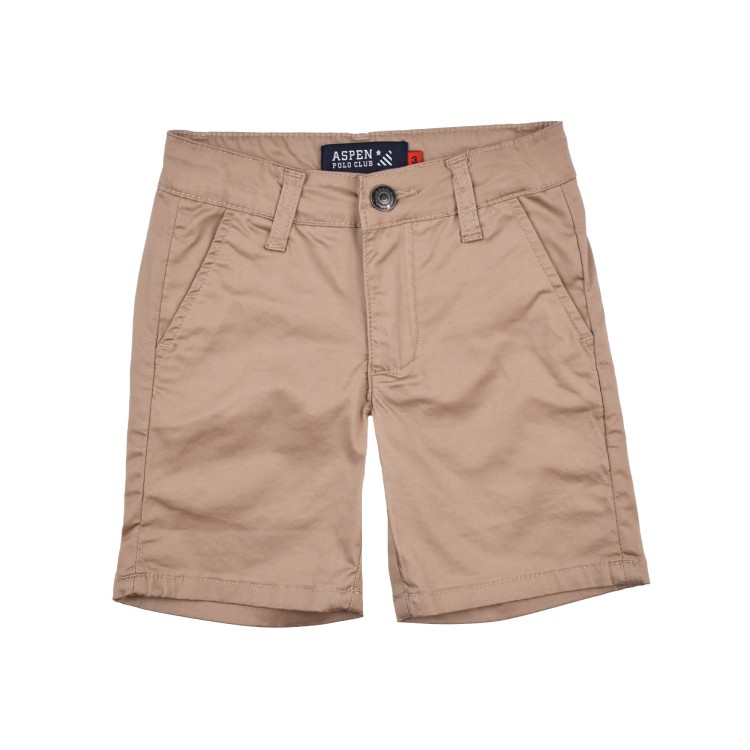 ASPEN POLO CLUB Short in cotone sabbia per bambino