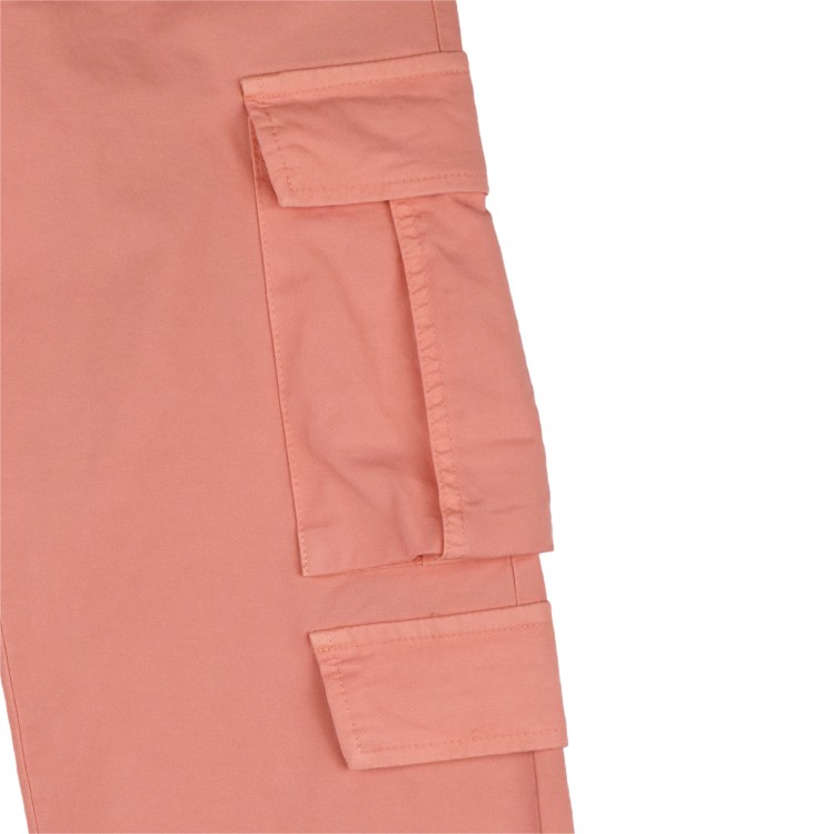 VICOLO Pantalone modello cargo  color pesca per bambina