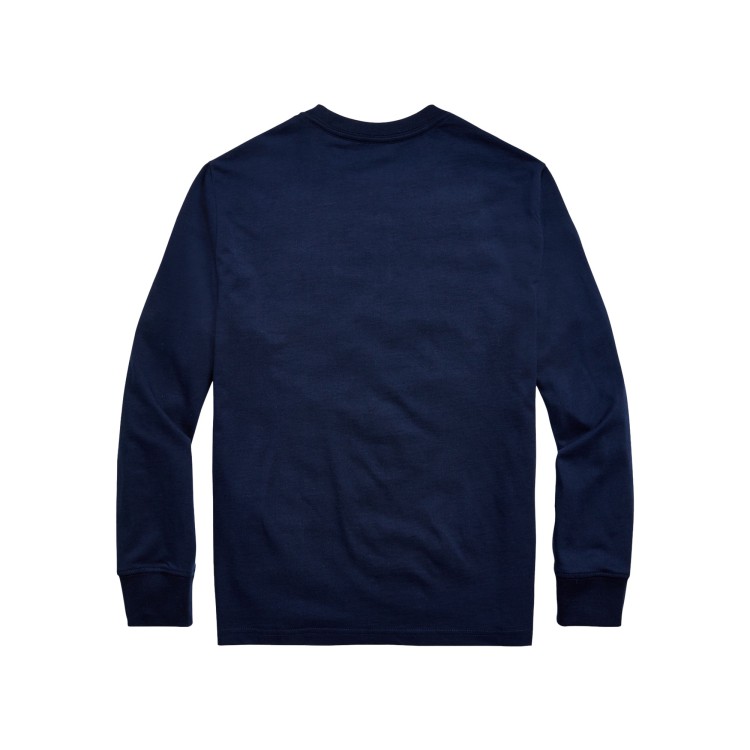 RALPH LAUREN T-shirt manica lunga blu per bambino