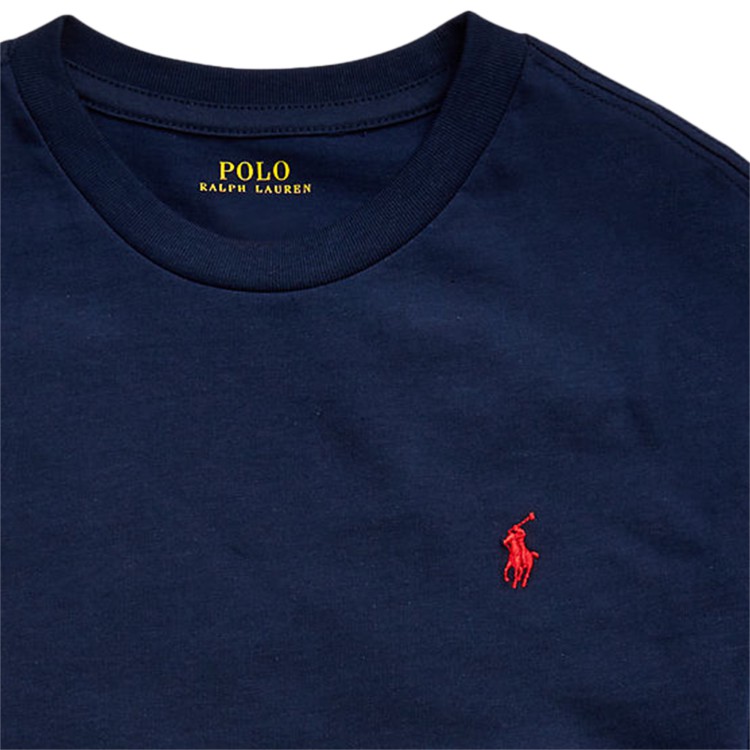 RALPH LAUREN T-shirt manica lunga blu per bambino