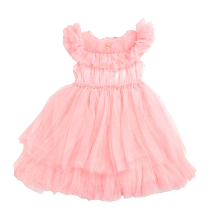 TWIN-SET Abito rosa bambina