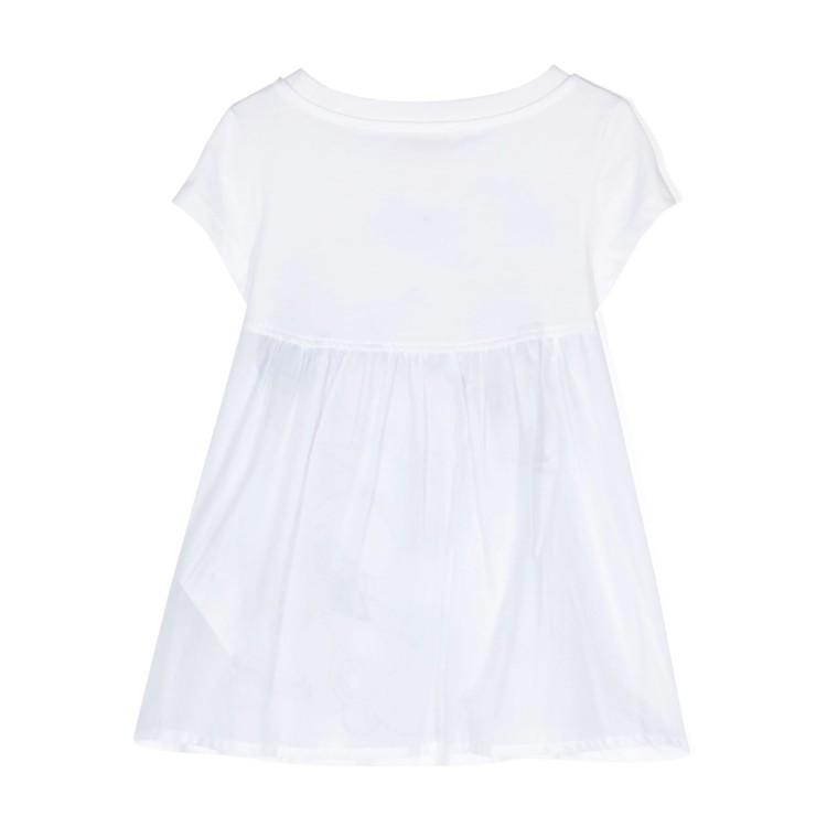 MONNALISA Maxi t-shirt con stampa grafica bianca per bambina