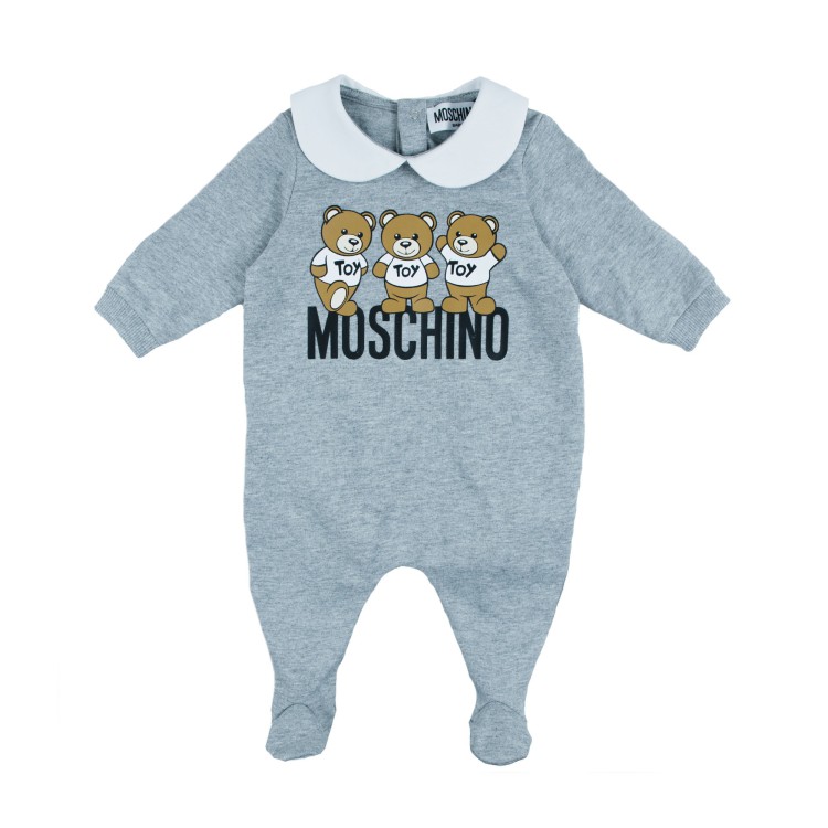 MOSCHINO Tutina neonati grigia