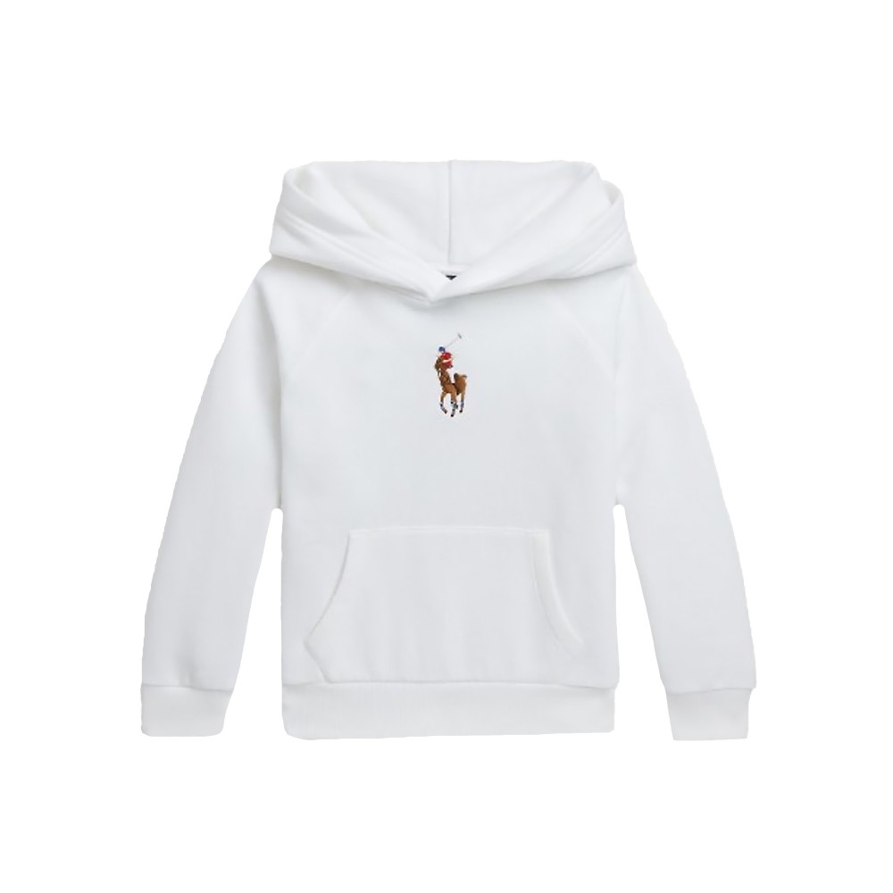 RALPH LAUREN SWEATSHIRT.WHITE