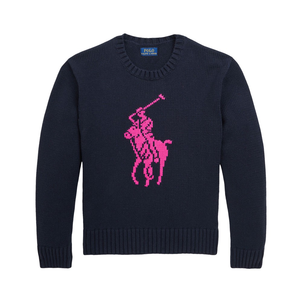 RALPH LAUREN Maglione blu...