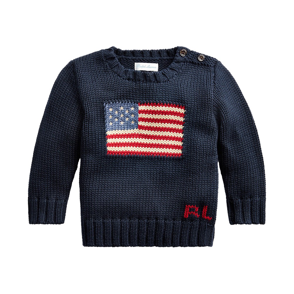 RALPH LAUREN PULLOVER.NAVY