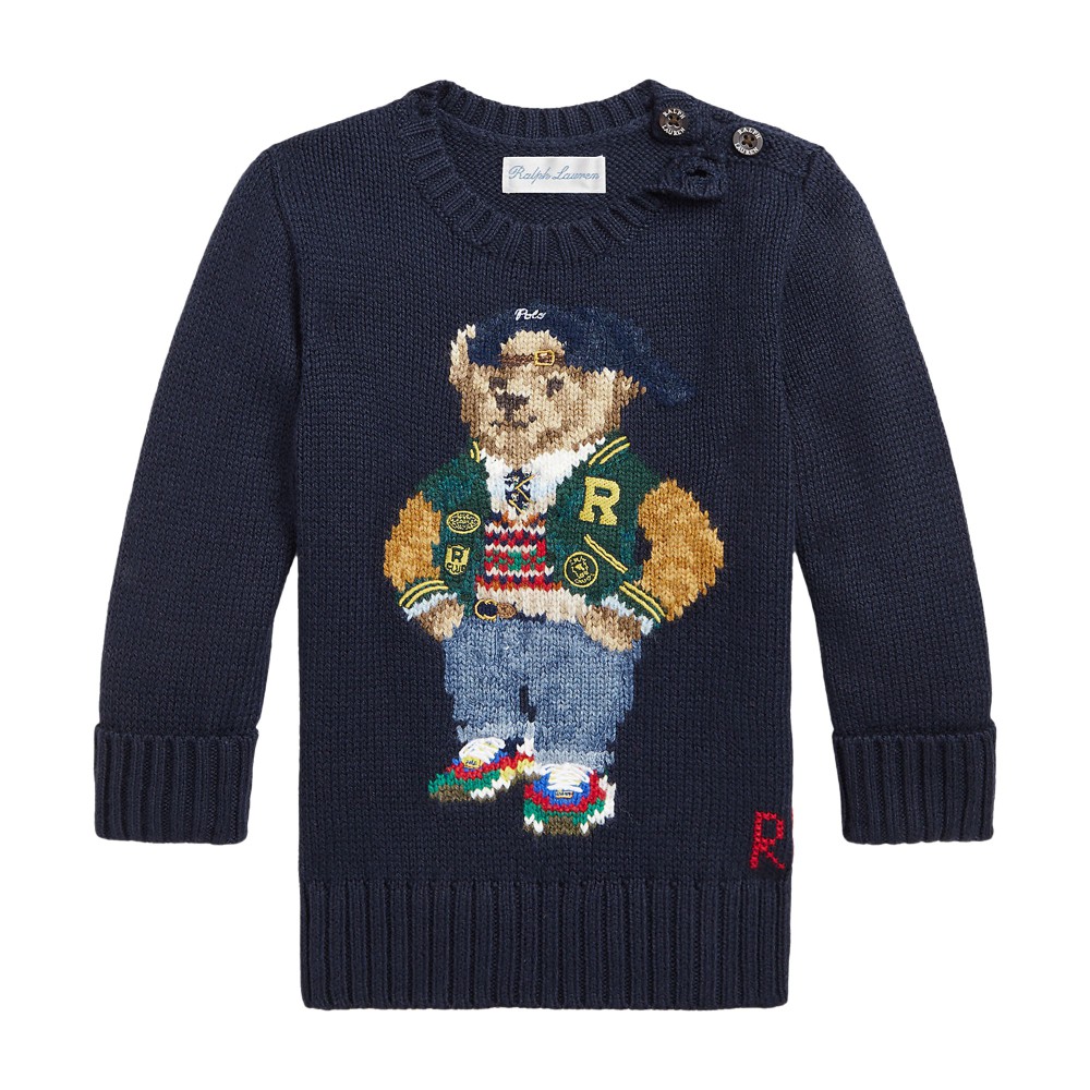 RALPH LAUREN Maglione blu...