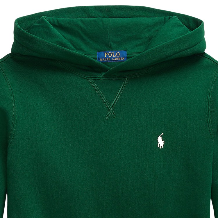 RALPH LAUREN Felpa verde con cappuccio bambini