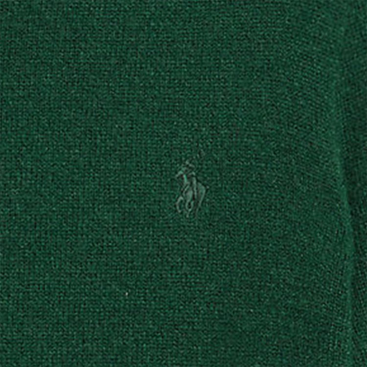 RALPH LAUREN Maglione verde girocollo bambini