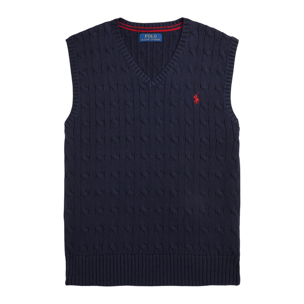 RALPH LAUREN Gilet blu in...