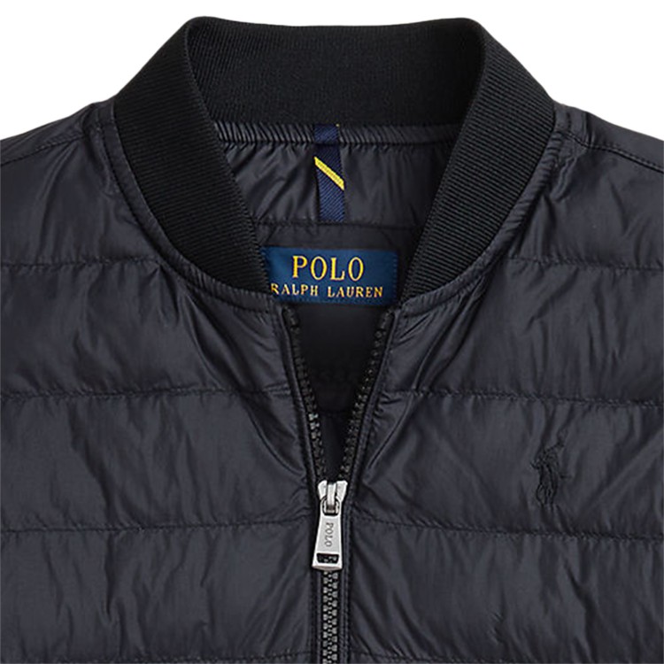 RALPH LAUREN Bomber imbottito trapuntato nero bambini