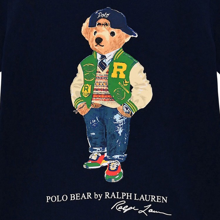 RALPH LAUREN T-SHIRT.NAVY