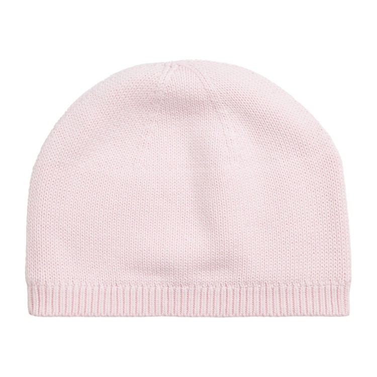 RALPH LAUREN Cappello rosa con ricamo bambina